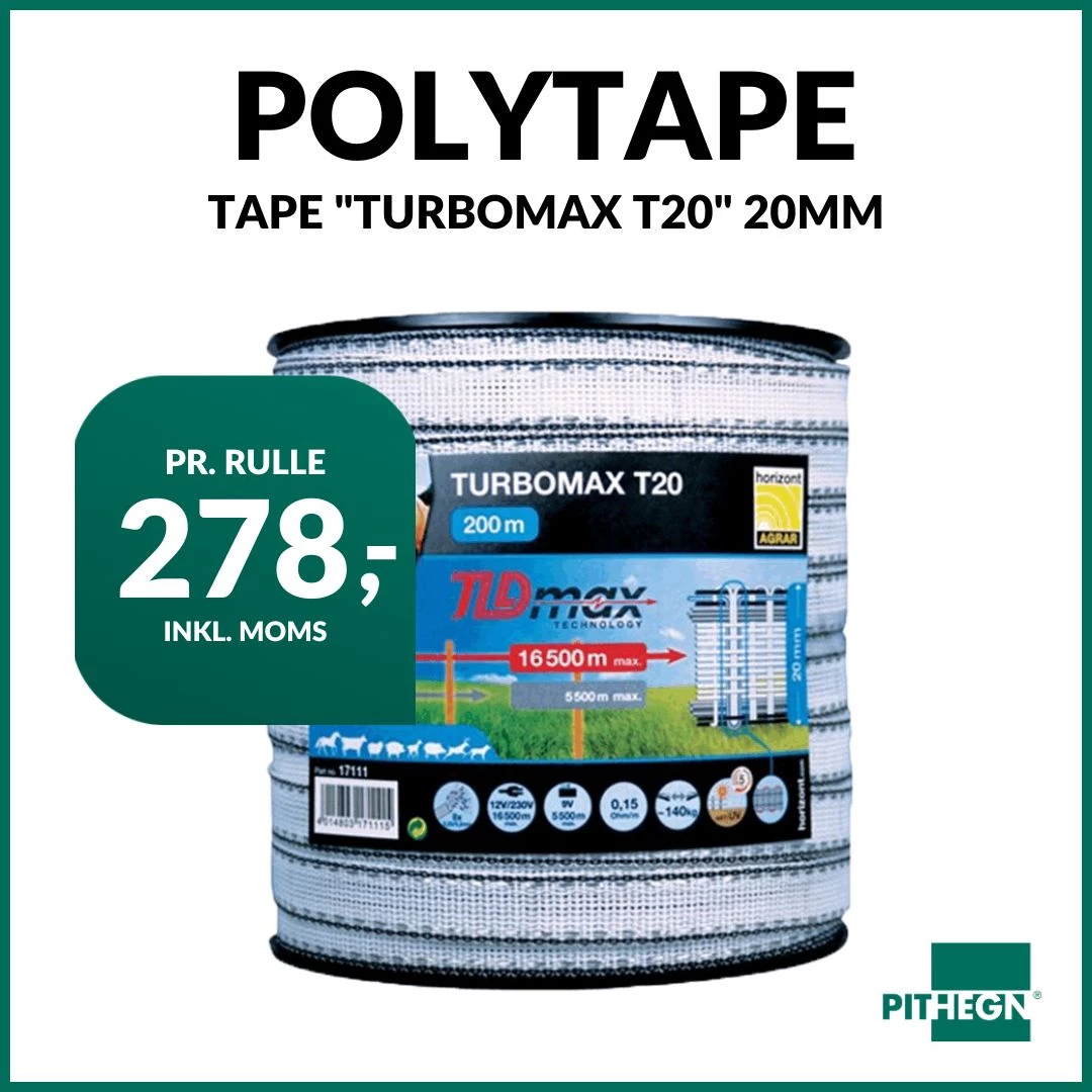 Polytape - tilbud på Polytape Turbomax. Hestehegn