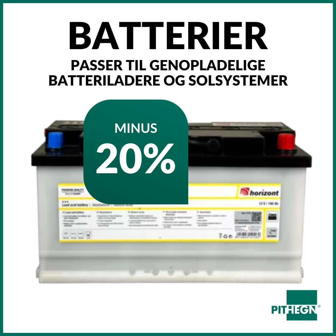 Batterier til hegn - spar 20%