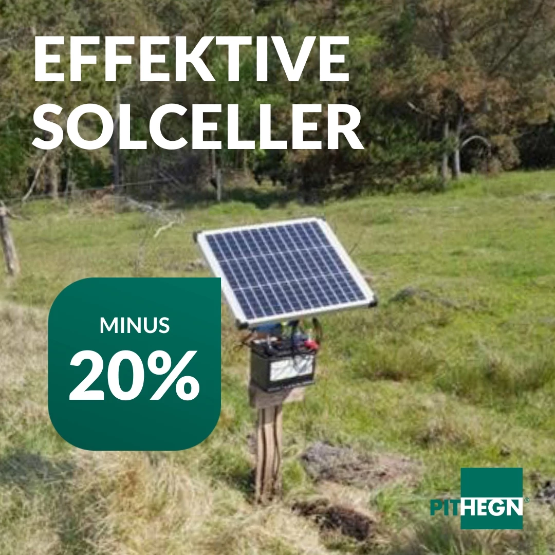 Effektive solceller til hegn. Spar 20%